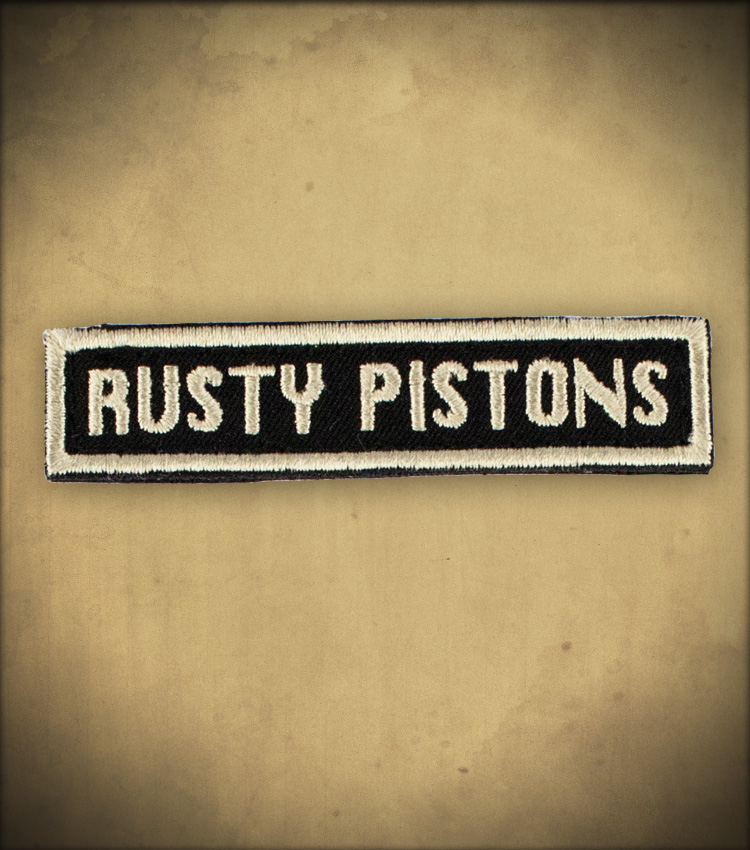 RPEM10 Rusty Pistons Embroidery patch